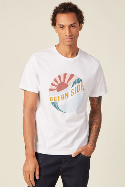 T-shirt éco-responsable bleu marine homme