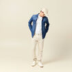 Jeans straight longueur 32 en coton ecru homme