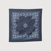 Foulard en coton bleu marine homme