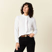 Chemise manches longues blanc femme
