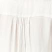 Chemise manches longues fluide ecru femme
