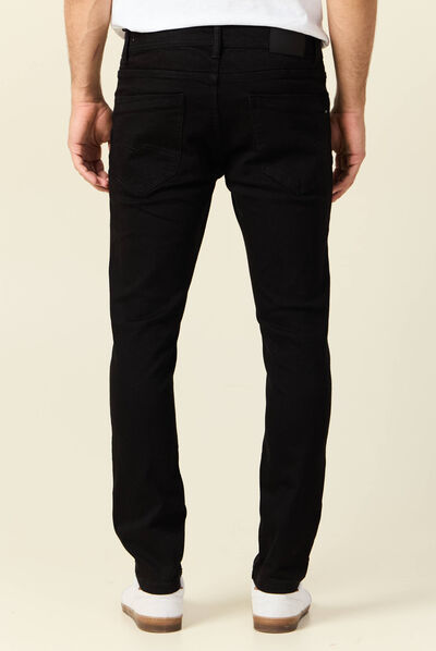Jeans slim éco-responsable denim noir homme