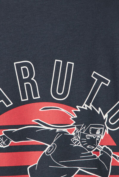T-shirt manches courtes Naruto bleu marine homme