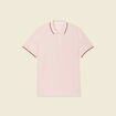 Polo manches courtes rose pastel homme
