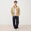 T-shirt manches courtes beige moyen homme