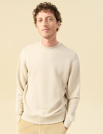 Sweat manches longues sable homme