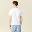 T-shirt manches courtes brodé blanc homme