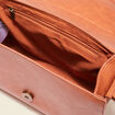Sac besace marron femme