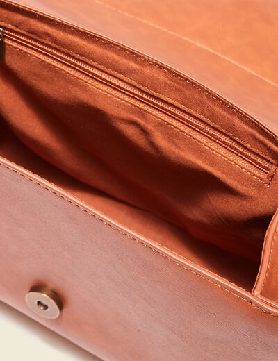 Sac besace marron femme