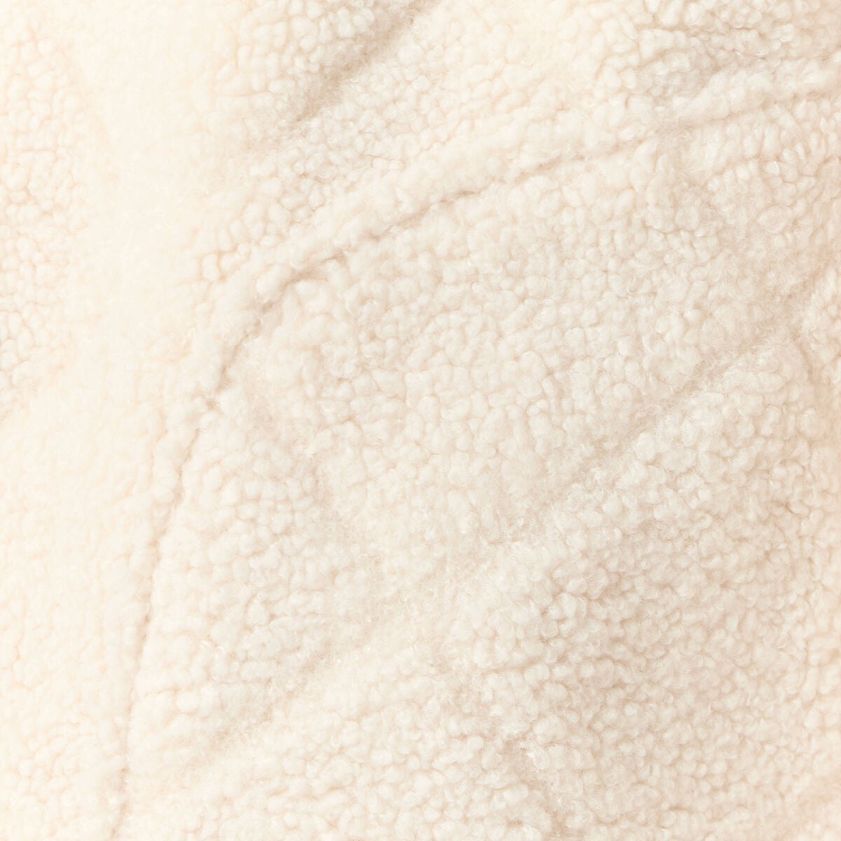 Blouson bouclette creme femme