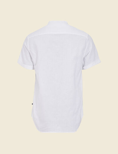 Chemise manches courtes blanc homme