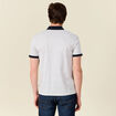 Polo éco-responsable blanc homme