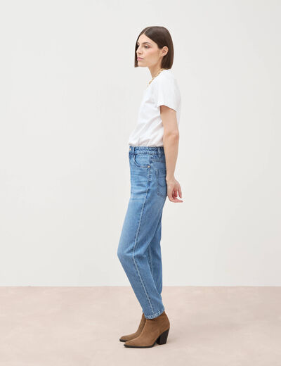 Jeans mom 7/8&egrave;me denim used femme