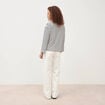 Marini&egrave;re manches longues broderie ecru femme