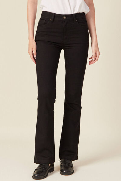 Jeans Yoko - bootcut denim noir femme