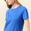 T-shirt manches courtes bleu electrique femme