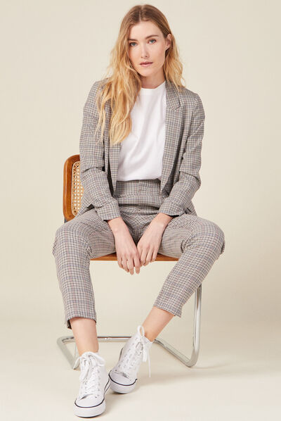 Veste blazer éco-responsable bleu marine femme