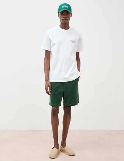 T-shirt en coton blanc homme