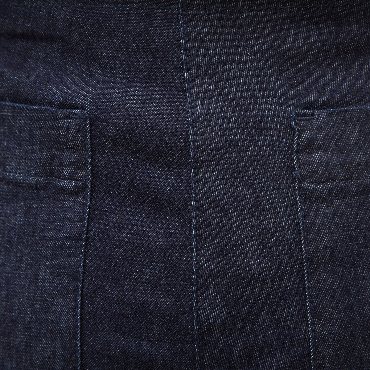 Jeans flare &agrave; pont denim brut femme