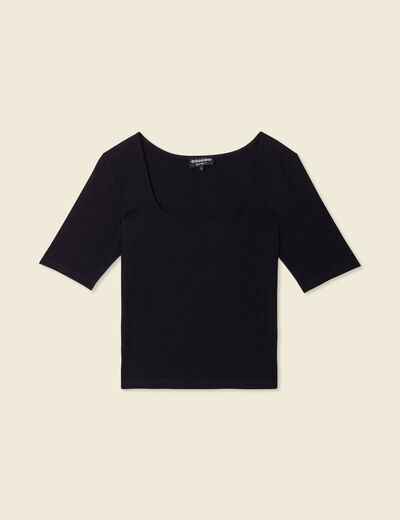 T-shirt éco-responsable noir femme