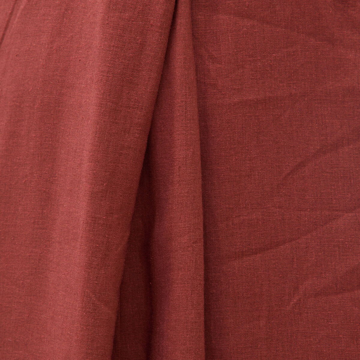 Robe sans manches col v marron cognac femme