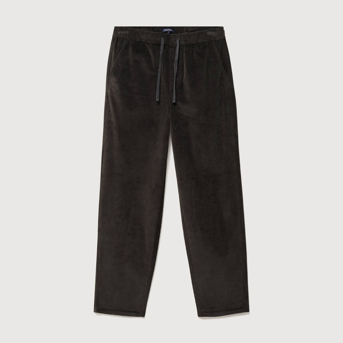 Pantalon large en velours vert kaki homme