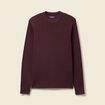 Pull droit manches longues bordeaux homme