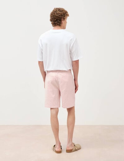 Bermuda rose pastel homme