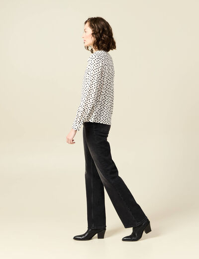 Chemise manches longues blanc femme