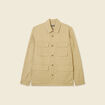 Veste oversize poches rabat taupe homme