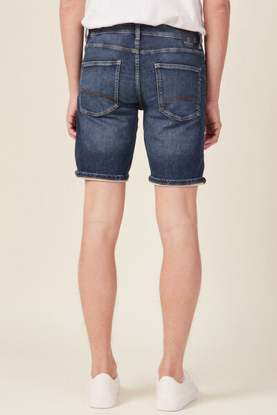 Bermuda éco-responsable denim brut homme
