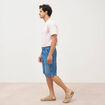 Bermuda en jean coton denim stone homme
