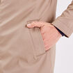 Trench droit à capuche beige homme