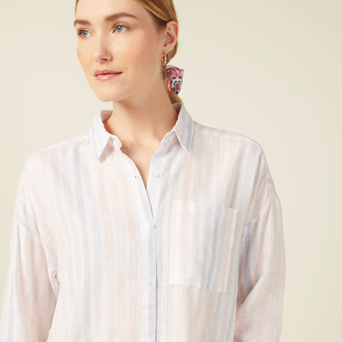 Chemise éco-responsable blanc femme