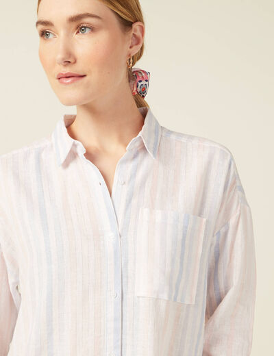 Chemise éco-responsable blanc femme