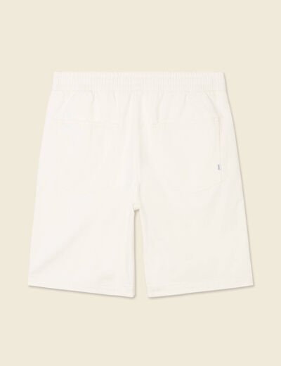 Bermuda droit ecru homme
