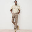 Pantalon chino taupe homme
