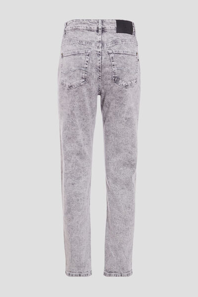 Jeans slouchy denim snow gris femme