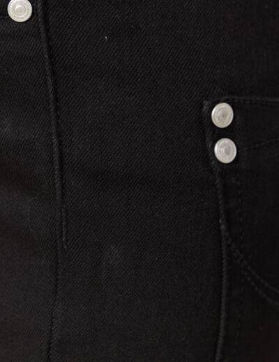 Jeans skinny 7/8ème denim noir femme