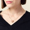 Collier pendentif coeur couleur or femme