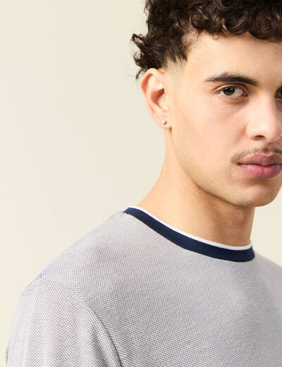 T-shirt manches courtes blanc homme