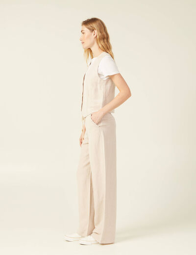 Veston éco-responsable sable femme