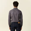 Chemise éco-responsable gris foncé homme