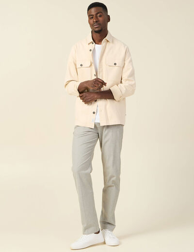 Pantalon éco-responsable vert kaki homme