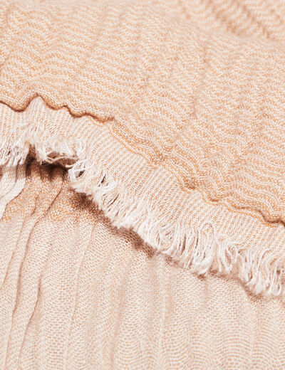 Foulard froissé camel homme
