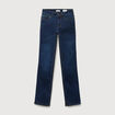 Jeans regular taille haute denim brut femme