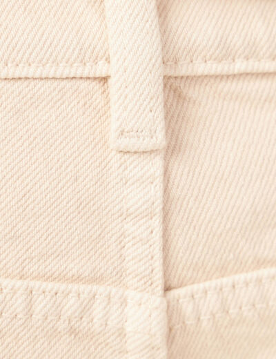 Jeans relax 5 poches denim beige homme