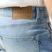 Bermuda confort ultra stretch denim bleach homme