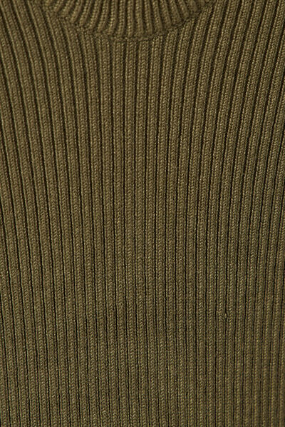 Pull débardeur éco-responsable vert kaki femme