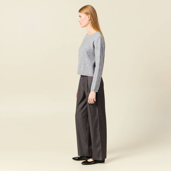 pull manches longues gris clair femme Pull manches longues gris clair femme